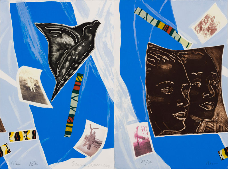 Emma Amos How Time Flies