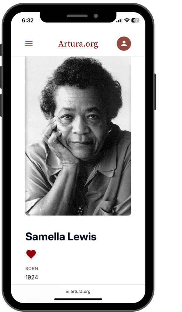 Samella Lewis's profile on Artura.org