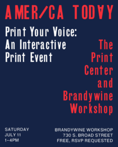 Flyer for Print Your Voice